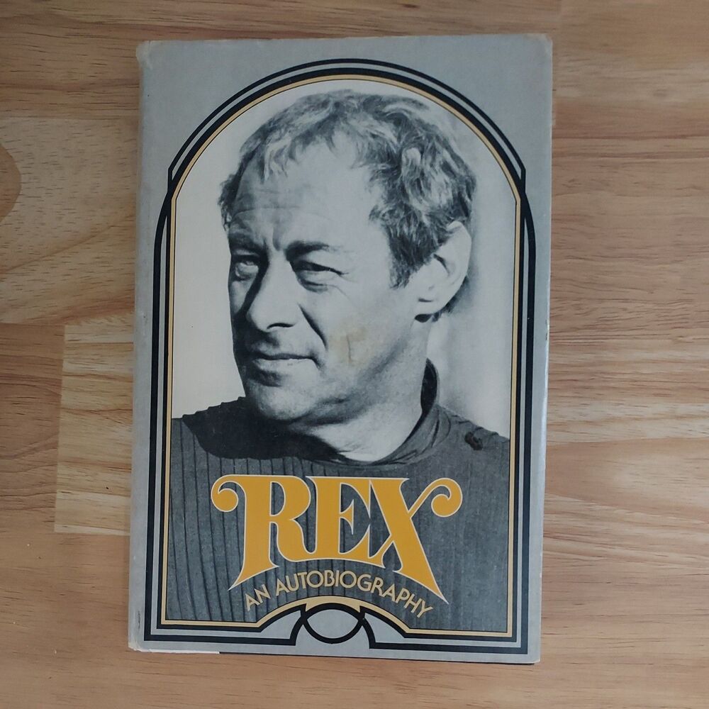 Rex An Autobiography by Rex Harrison Hardcover Book Vintage 1974